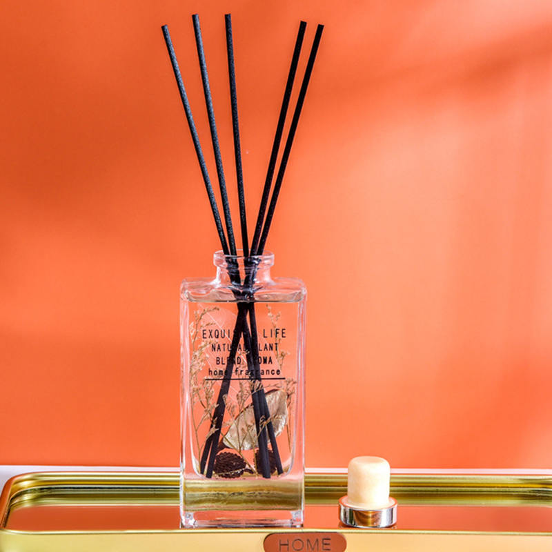 Tuyong palamuti ng bulaklak na walang fire aromatherapy reed diffuser