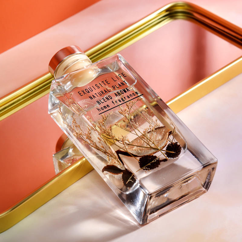 Tuyong palamuti ng bulaklak na walang fire aromatherapy reed diffuser