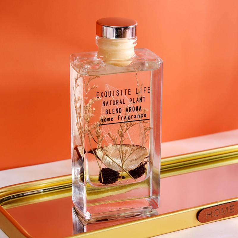 Tuyong palamuti ng bulaklak na walang fire aromatherapy reed diffuser