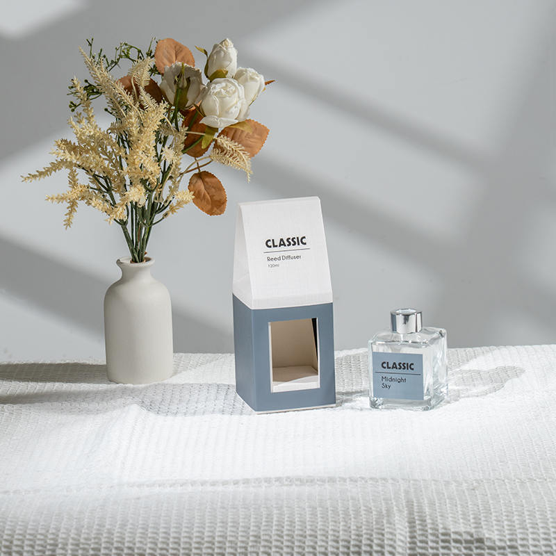 Classic square glass bottle reed diffuser