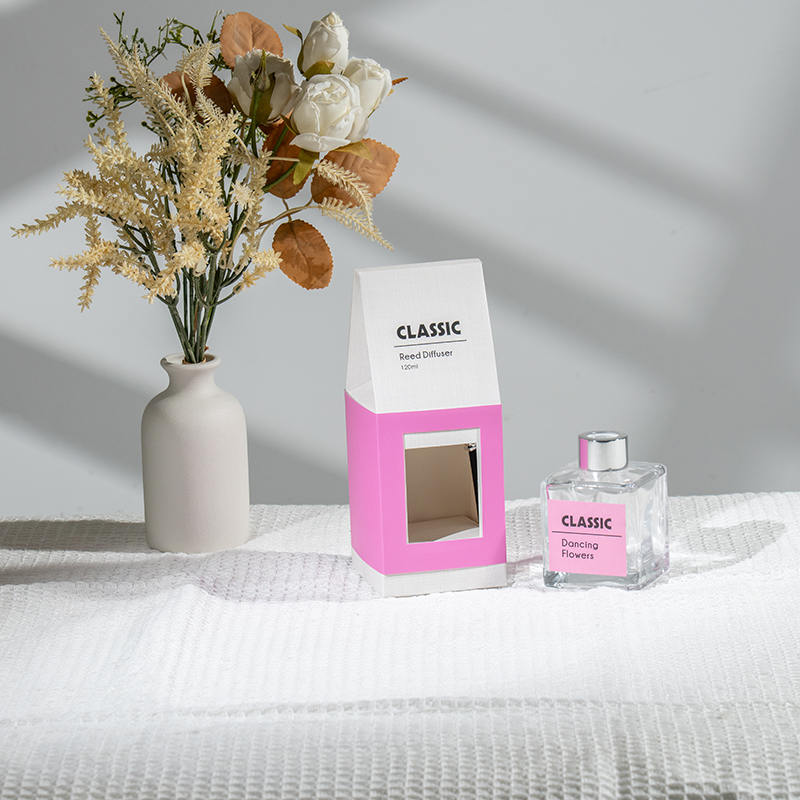 Classic square glass bottle reed diffuser