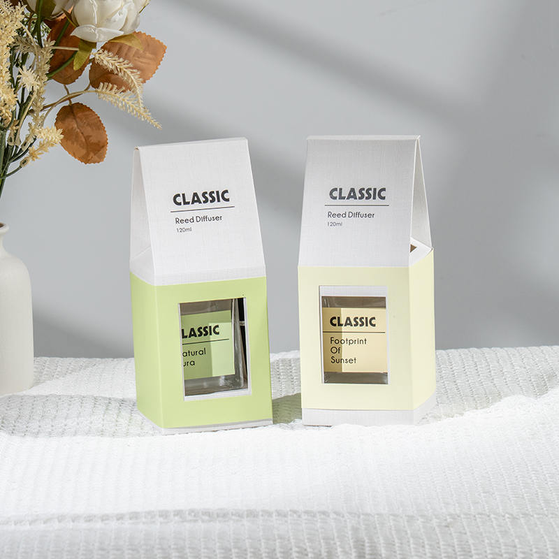 Classic square glass bottle reed diffuser