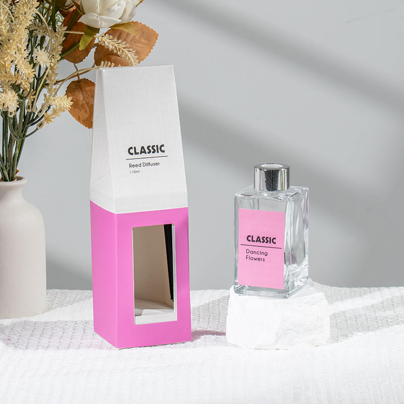 Klasikong high square glass bottle reed diffuser