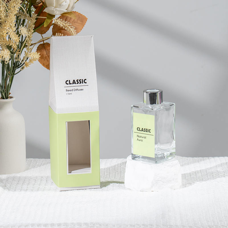 Klasikong high square glass bottle reed diffuser