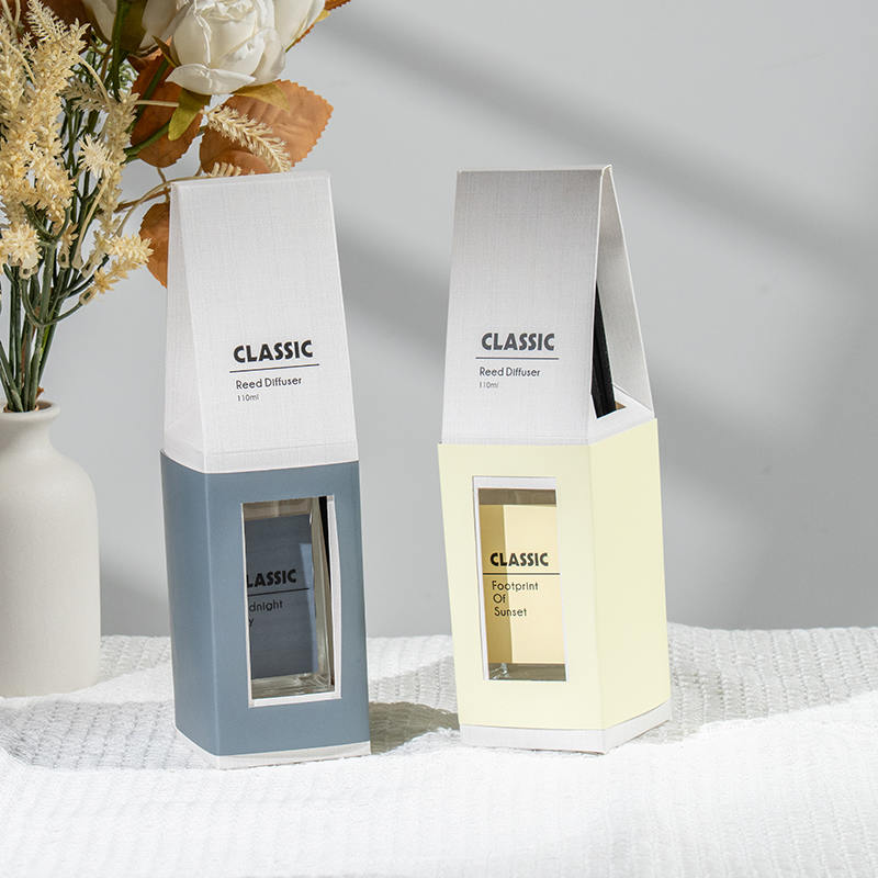 Klasikong high square glass bottle reed diffuser