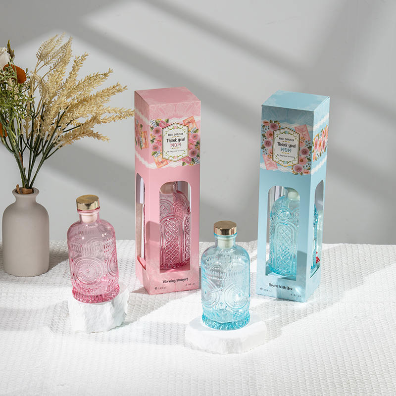 Mother'day naka-istilong glass bottle reed diffuser -tagagawa ng pabango sa bahay