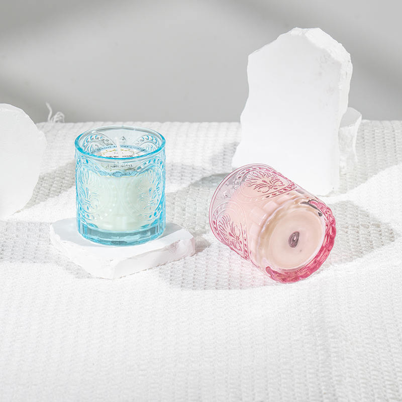 Araw ng mga Ina matikas na bote ng salamin na mabango na kandila -eco soy wax candle producer