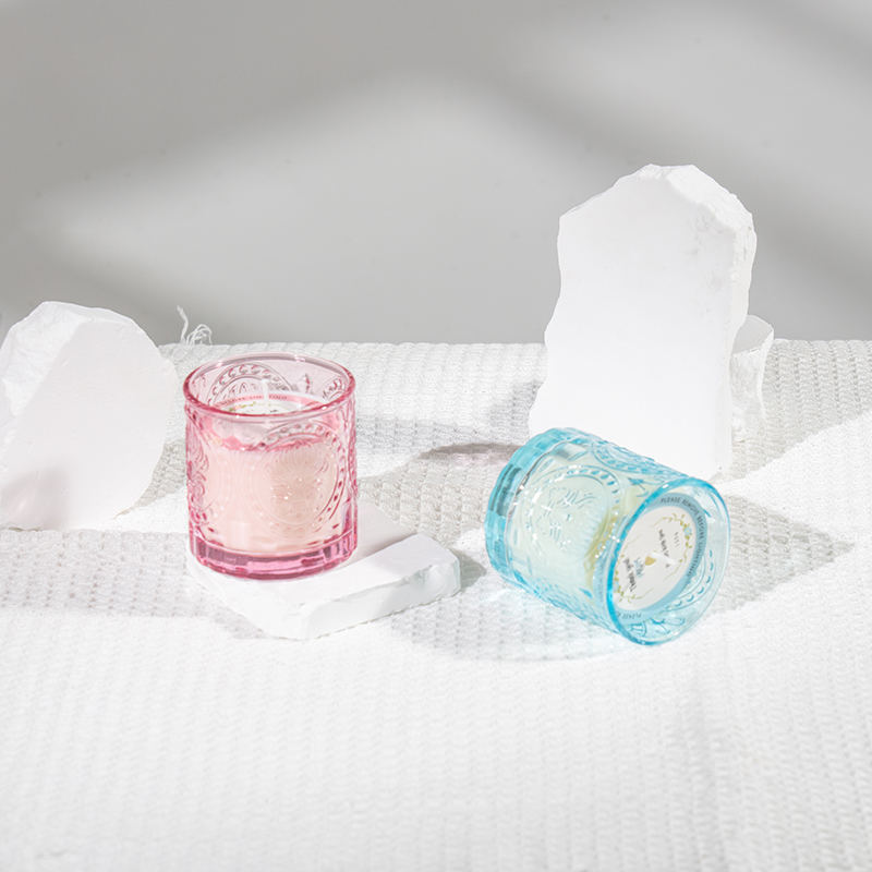 Araw ng mga Ina matikas na bote ng salamin na mabango na kandila -eco soy wax candle producer