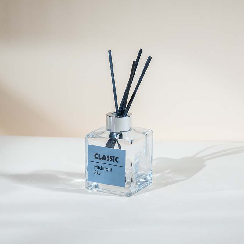 Classic square glass bottle reed diffuser