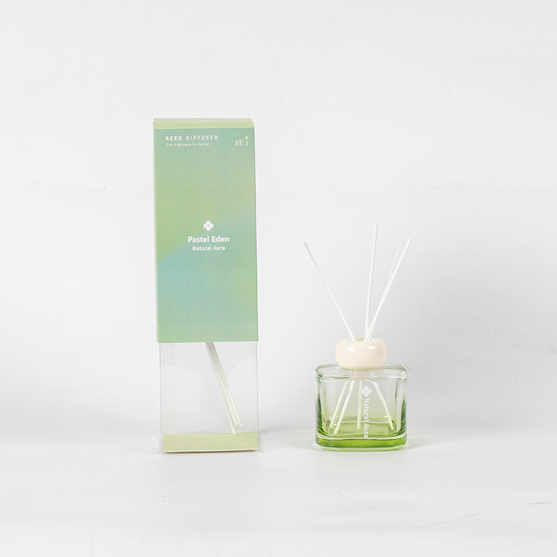Square clear glass perfume bottle reed diffuser-aroma diffuser factory