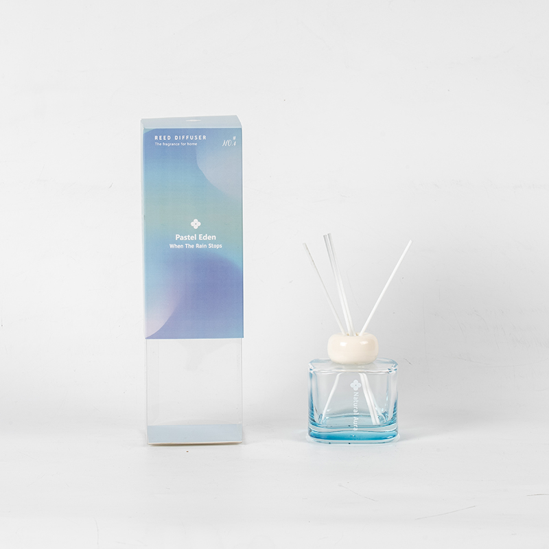 Square clear glass perfume bottle reed diffuser-aroma diffuser factory