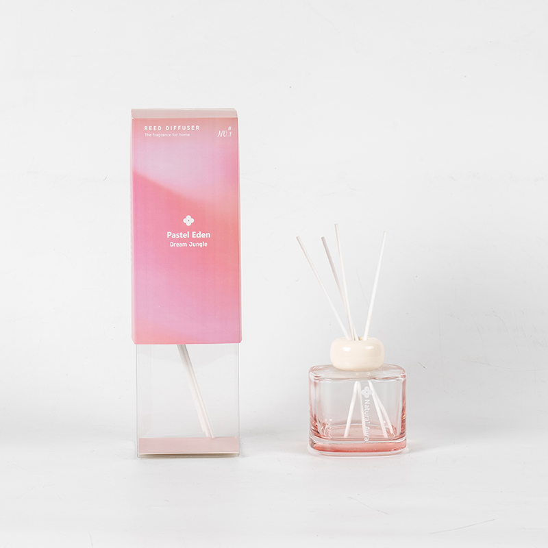 Square clear glass perfume bottle reed diffuser-aroma diffuser factory