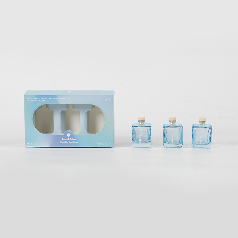 3PCS square bottle reed diffuser set-3PCS aroma set