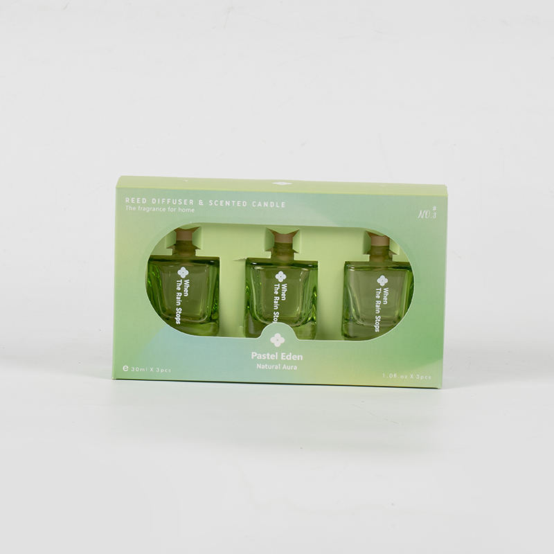 3PCS square bottle reed diffuser set-3PCS aroma set