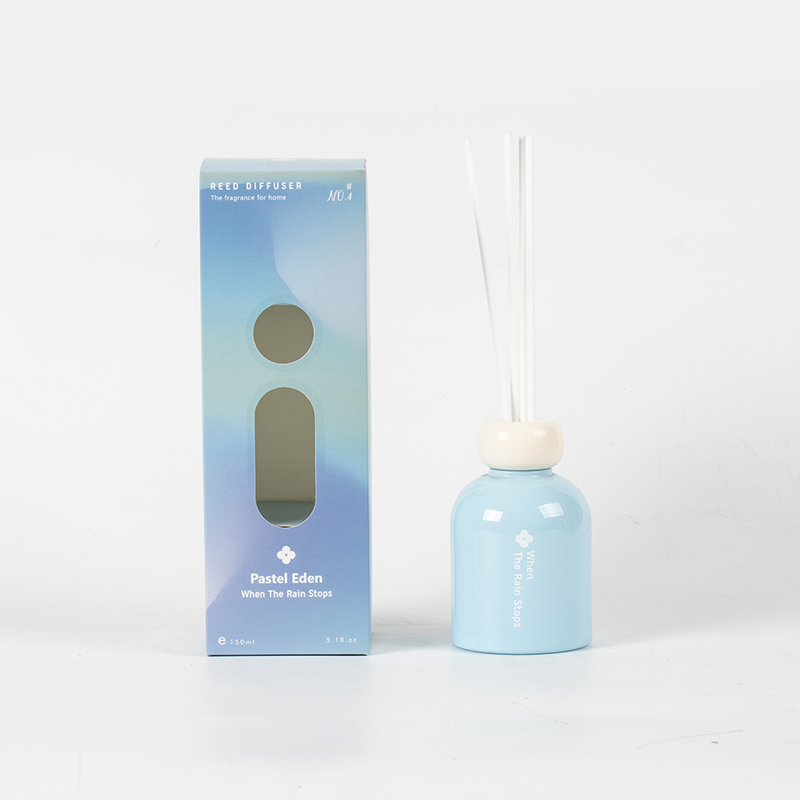 Pastel eden glass round bottle reed diffuser-scented diffuser para sa home-reed diffuser manufacturer