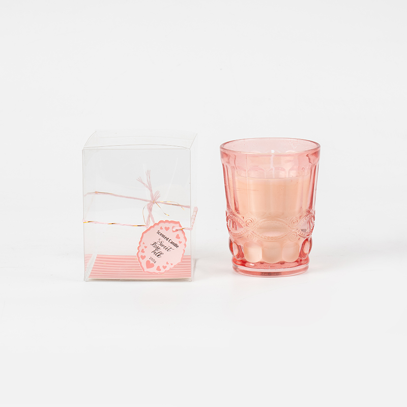 Valentine stylish cup scented candle-soy candle glass jar supplier