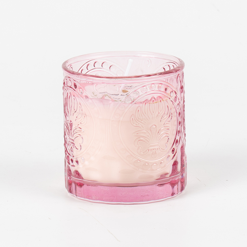 Araw ng mga Ina matikas na bote ng salamin na mabango na kandila -eco soy wax candle producer