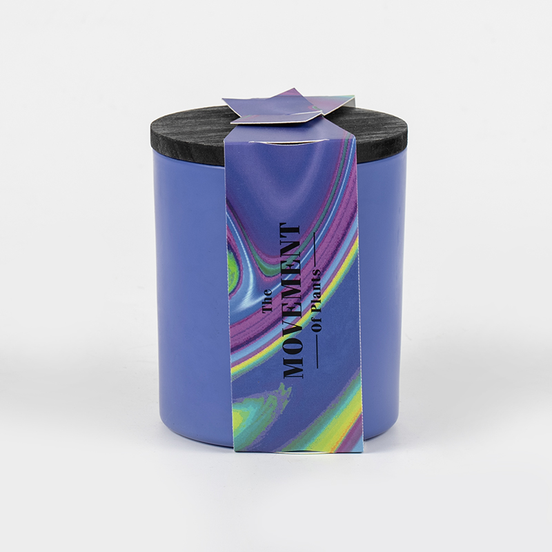 Glass round bottle na may amoy na candle-soy candle glass jar supplier