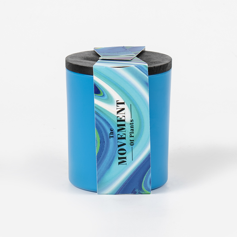 Glass round bottle na may amoy na candle-soy candle glass jar supplier