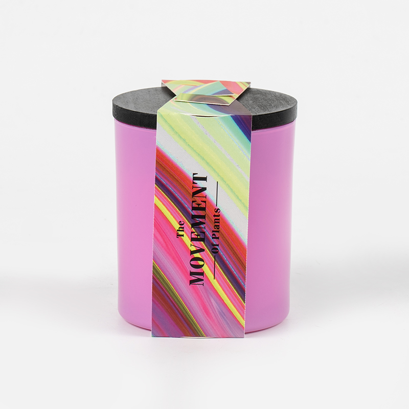 Glass round bottle na may amoy na candle-soy candle glass jar supplier