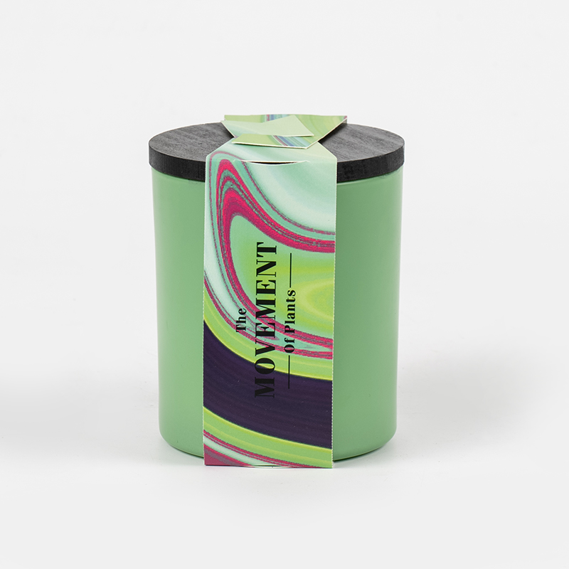 Glass round bottle na may amoy na candle-soy candle glass jar supplier