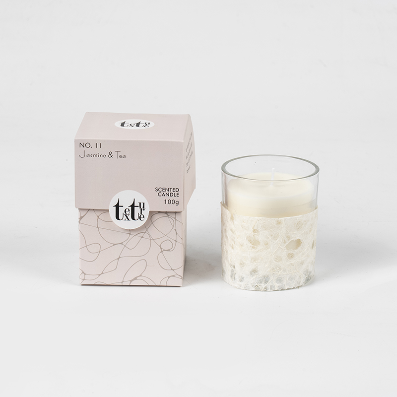 Classic round cup scented candle na may paper deco-Eco soy wax candle manufacturer