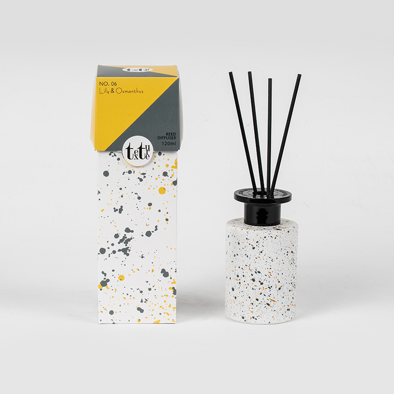 Classic round high glass bottle reed diffuser-home fragrance factory