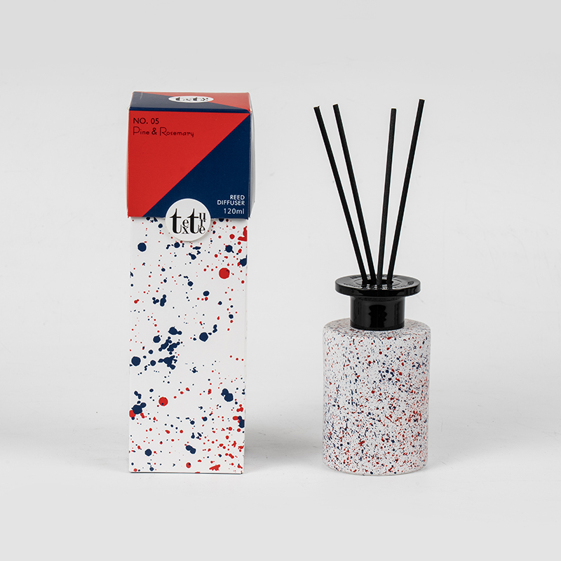 Classic round high glass bottle reed diffuser-home fragrance factory