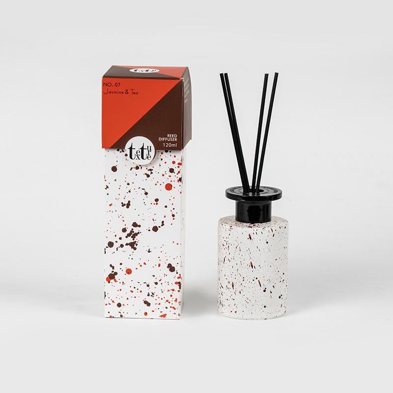 Classic round high glass bottle reed diffuser-home fragrance factory