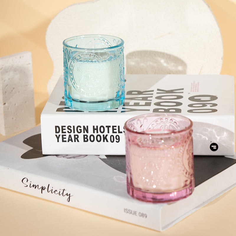 Araw ng mga Ina matikas na bote ng salamin na mabango na kandila -eco soy wax candle producer