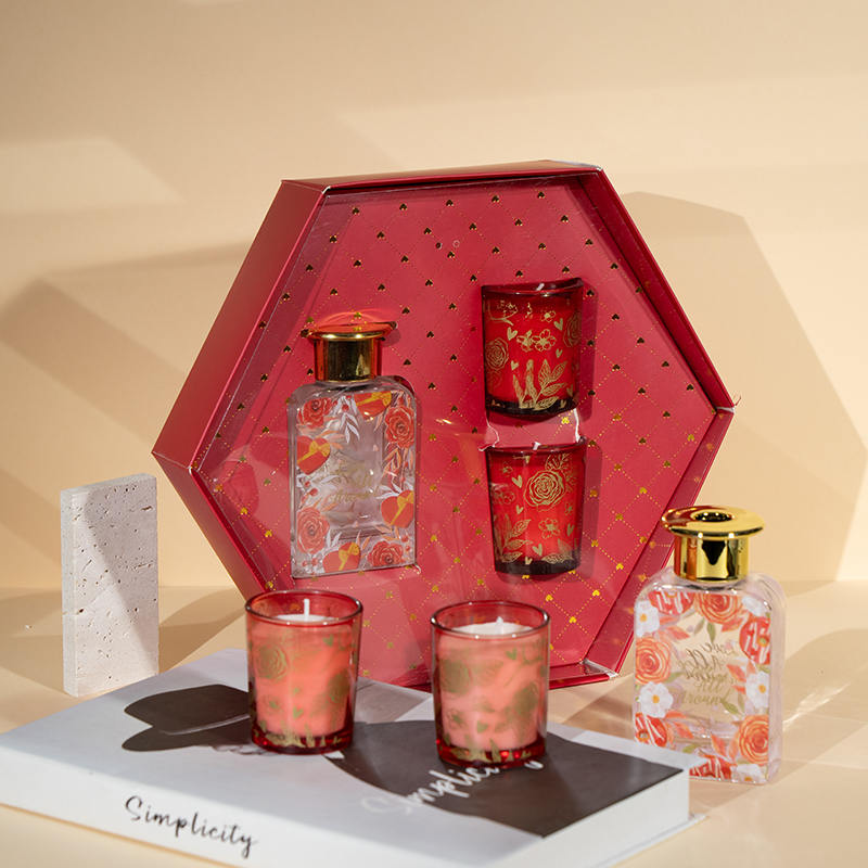 Valentine premium aroma 3PCS set-ogranic eco home fragrance set
