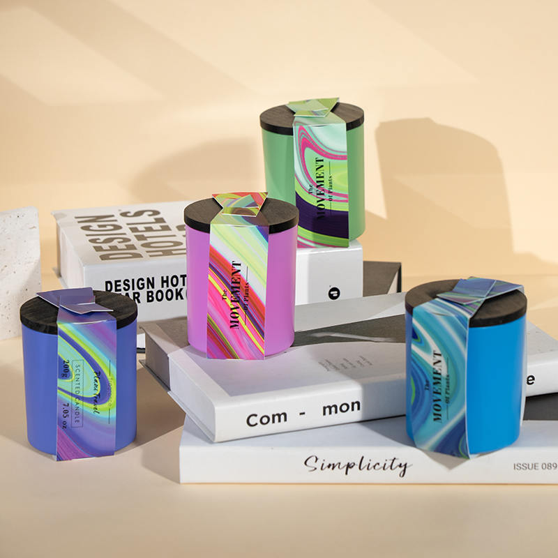 Glass round bottle na may amoy na candle-soy candle glass jar supplier