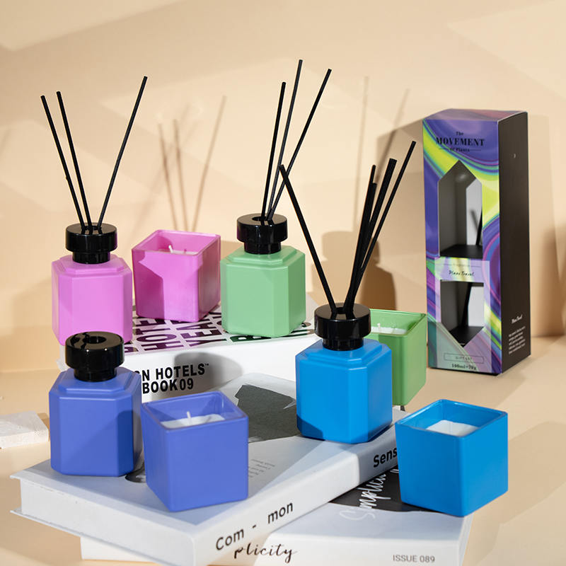 Square bottle aroma set-home fragrance paggawa