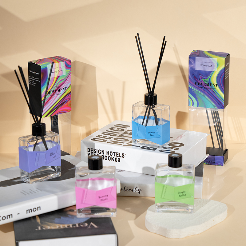 Square transparent transparent volatile bottle reed diffuser