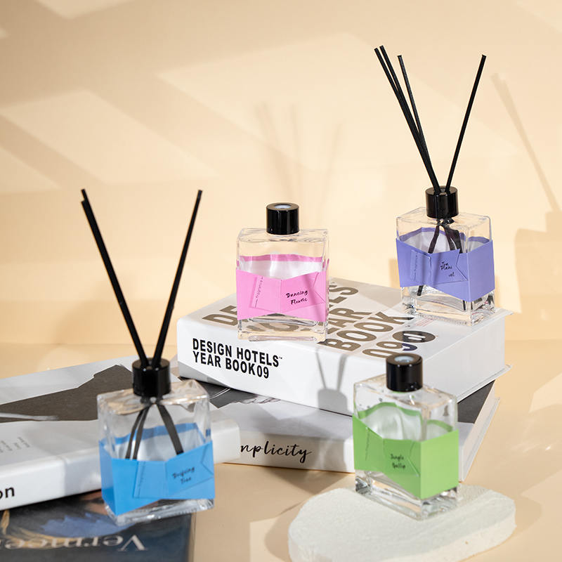Square transparent transparent volatile bottle reed diffuser