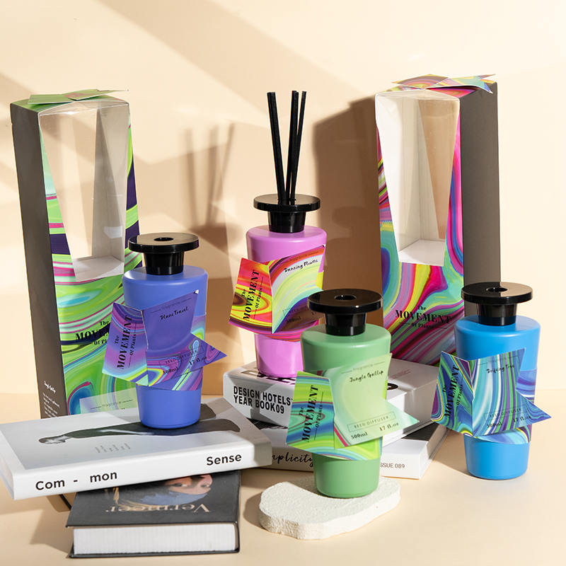 Cone clear glass round perfume bottle reed diffuser-home diffuser paggawa