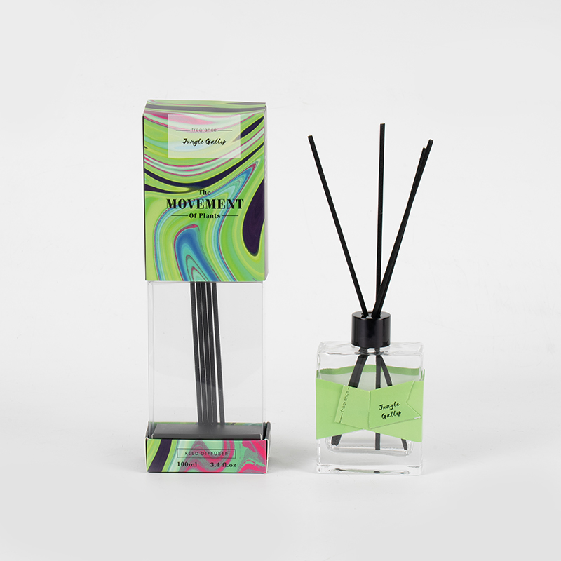 Square transparent transparent volatile bottle reed diffuser