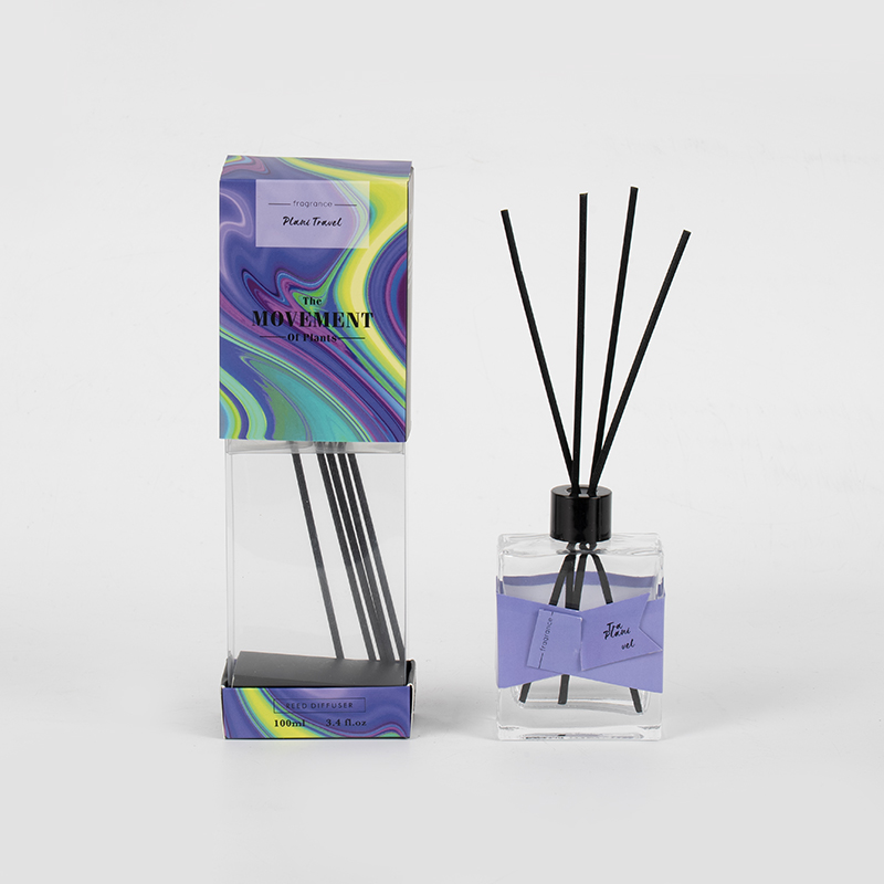 Square transparent transparent volatile bottle reed diffuser