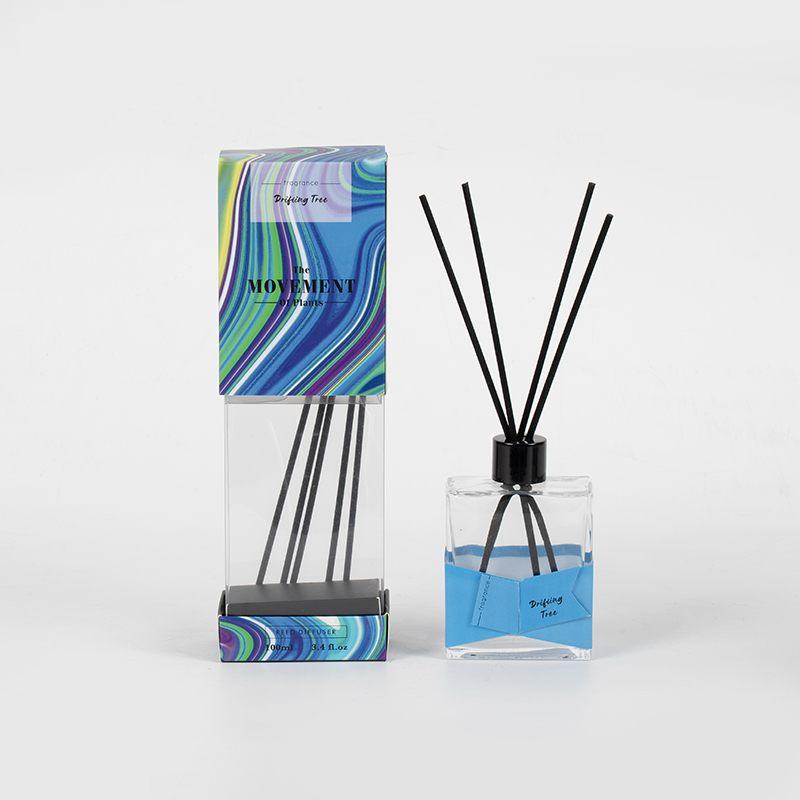Square transparent transparent volatile bottle reed diffuser