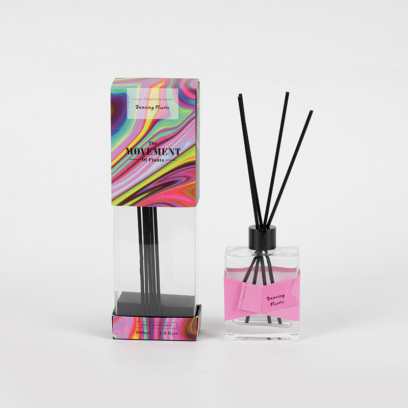 Square transparent transparent volatile bottle reed diffuser