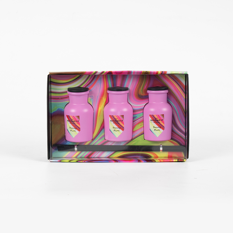 Maliit na bilog na bote na may mabangong reed diffuser 3PCS set-home aroma set manufacturer