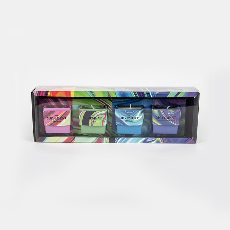 Klasikong parisukat na tasa na may mabangong candle-soy candle glass jar supplier